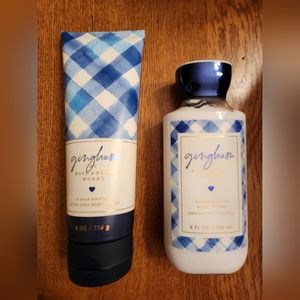 Bath and Body Works Gingham Lotion Bundle